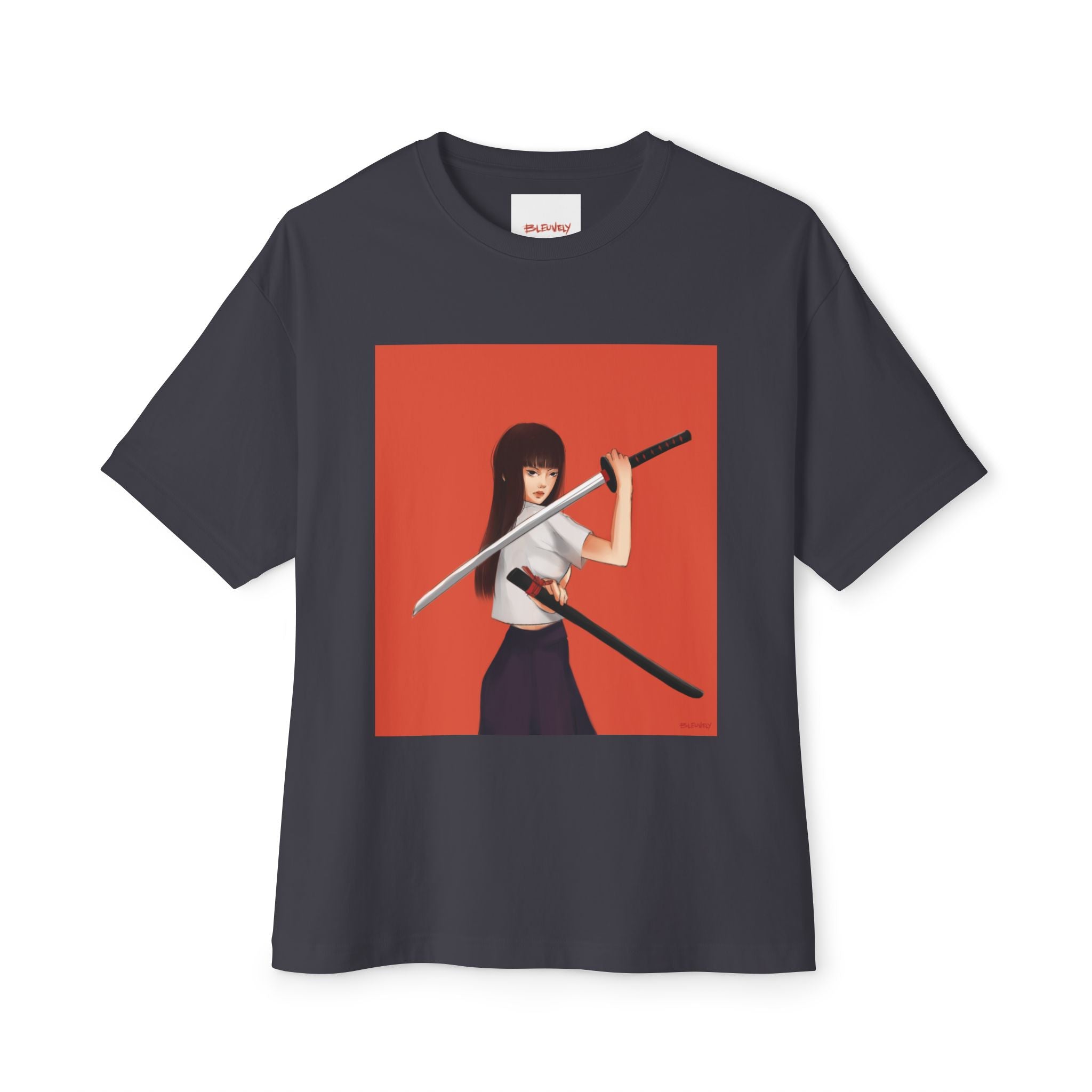 Samurai Girl Unisex Oversized Graphic T-Shirt