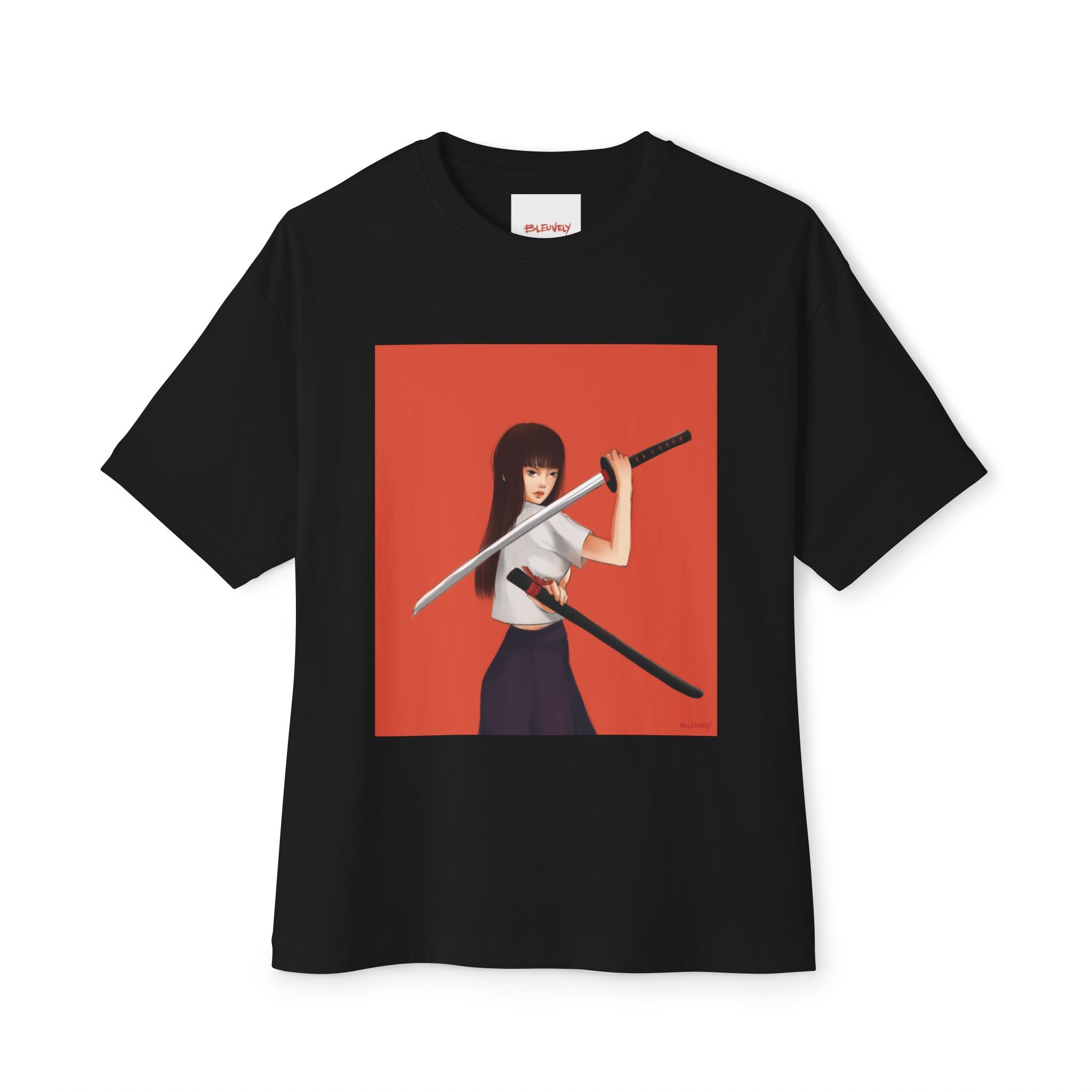 Samurai Girl Unisex Oversized Graphic T-Shirt