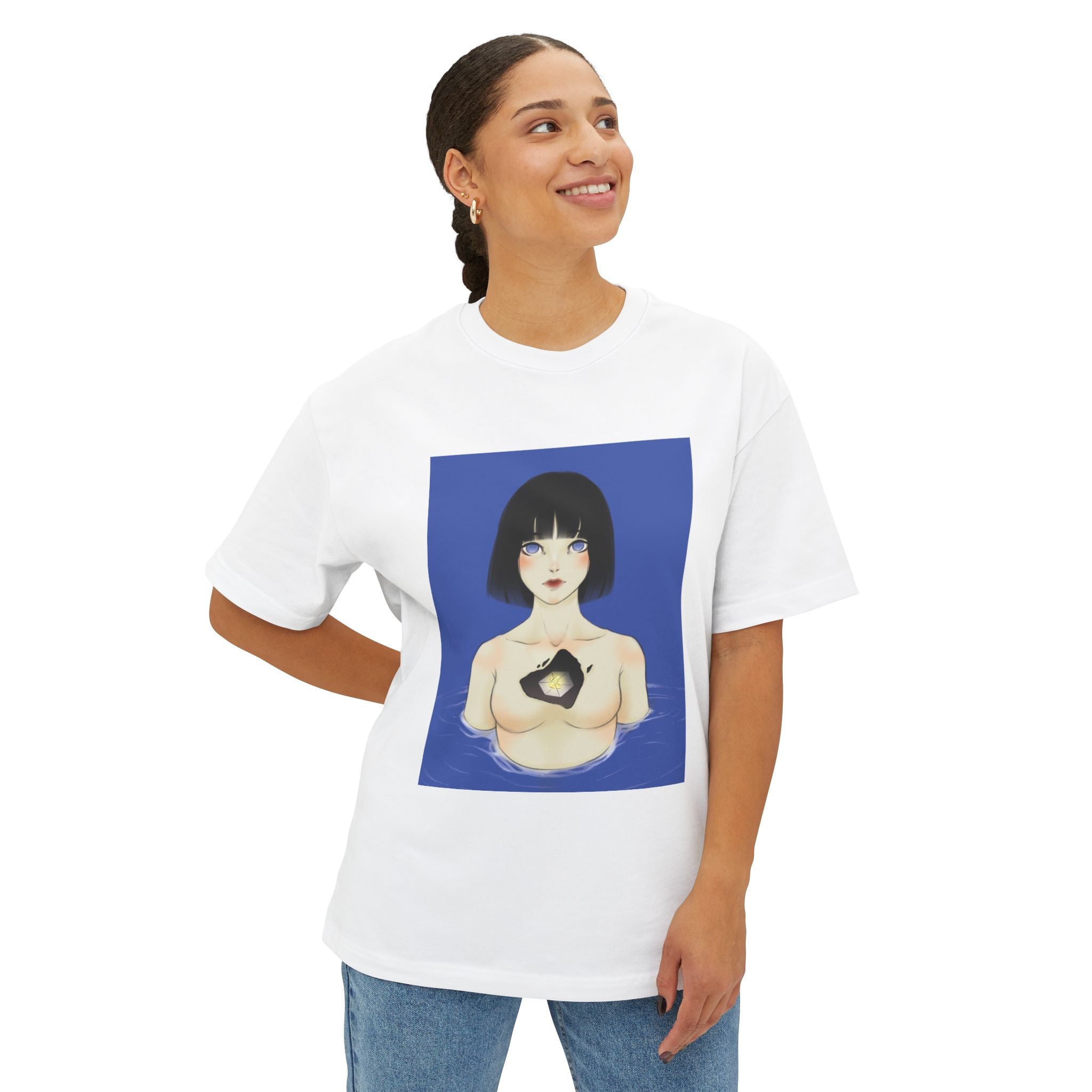 Butterfly Heart Unisex Oversized Graphic T-Shirt